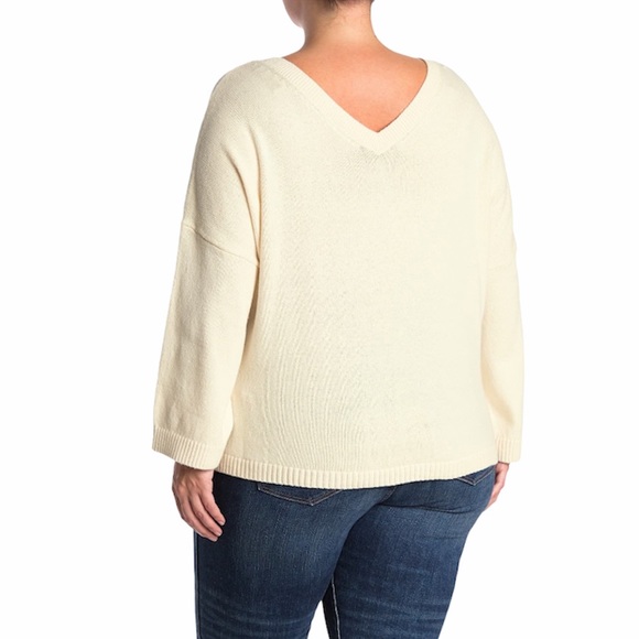Madewell Double-V Pullover - Tan XXL - Picture 2 of 7